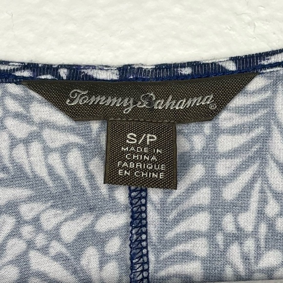 Tommy Bahama ๐ฟ Navy & White Leaf Print Maxi Dress โ Size S/P - Picture 6 of 9